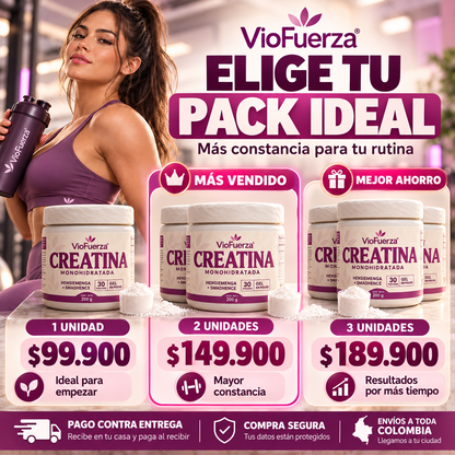 Creatina Monohidratada para Mujer | Fuerza y Rendimiento