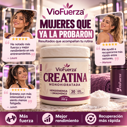 Creatina Monohidratada para Mujer | Fuerza y Rendimiento