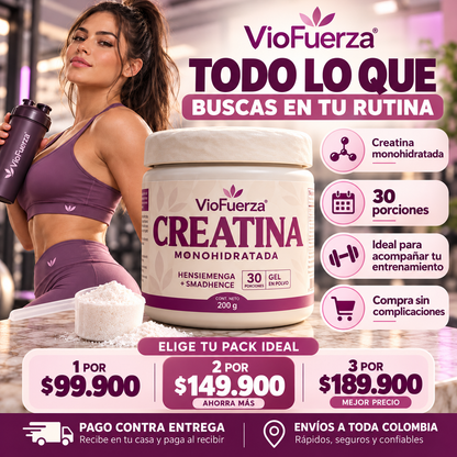 Creatina Monohidratada para Mujer | Fuerza y Rendimiento